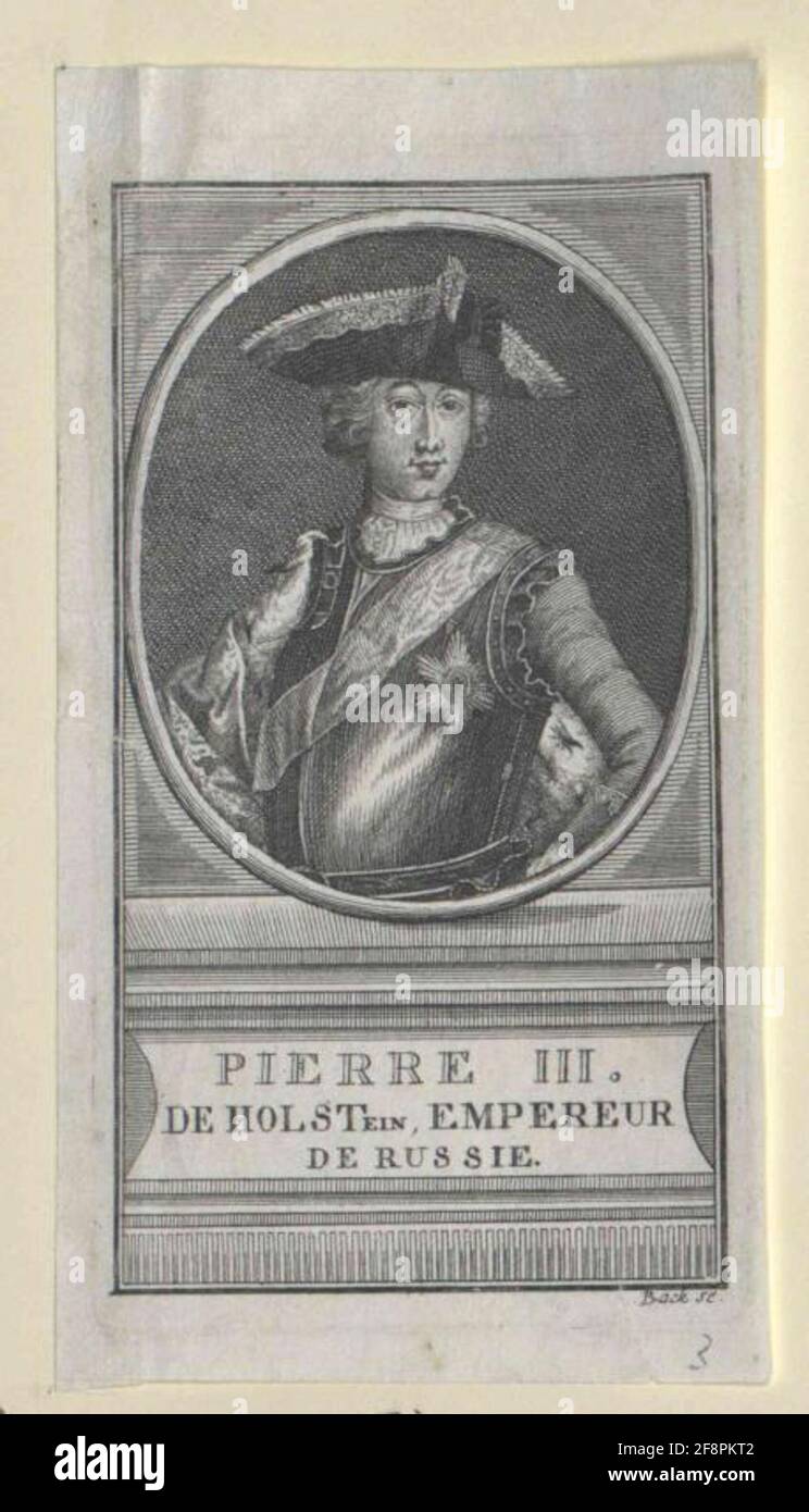 Peter III., Kaiser von Russland. Stockfoto