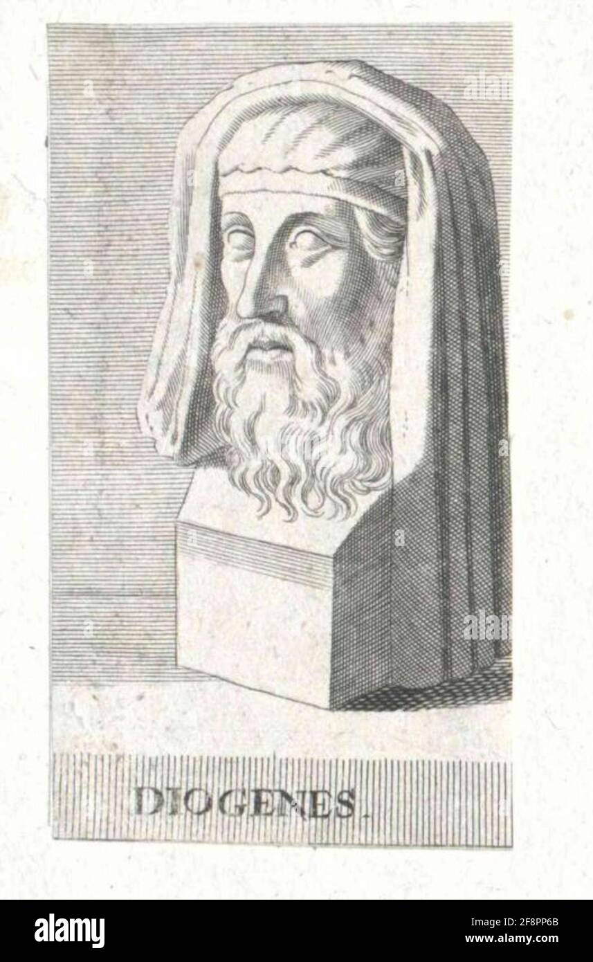 Diogenes von Sinope. Stockfoto