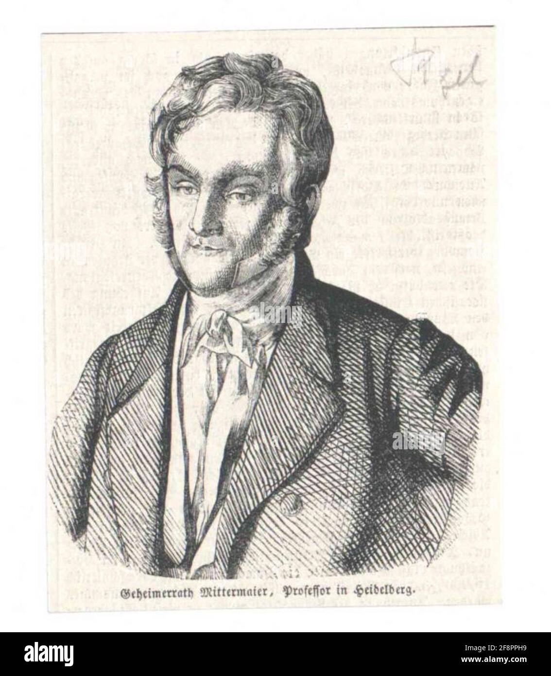 Mittermaier, Karl Josef Anton. Stockfoto