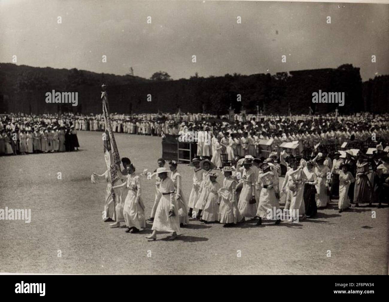 Homing der katholischen Frauenorganisation für Niederösterreich von Kaiser Karl I. und Kaiserin Zita in Schönbrunn. Stockfoto