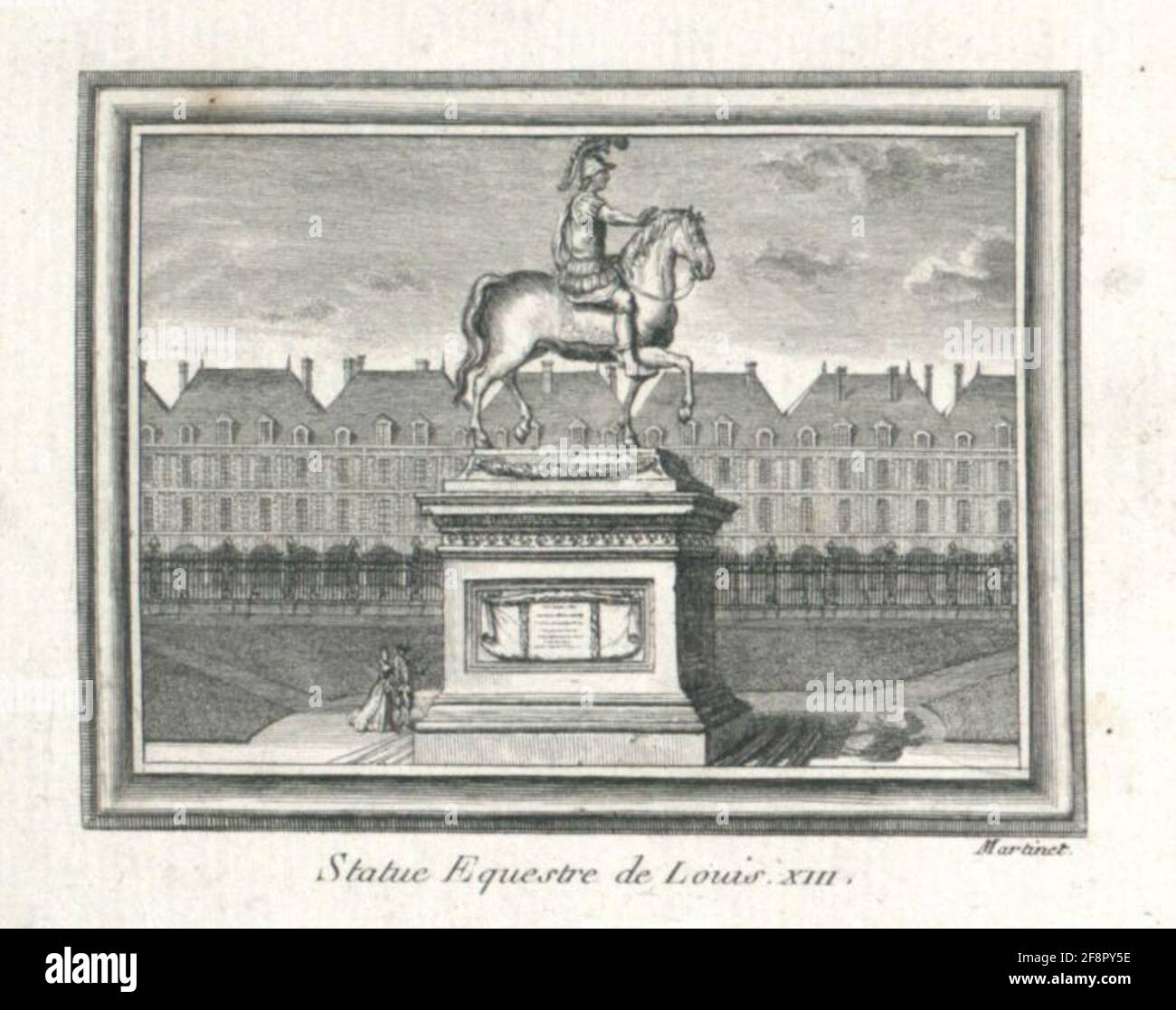Reiterstatue von Louis XIII. Stockfoto