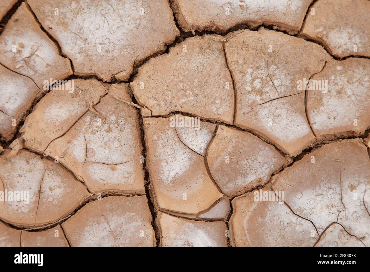 Gebrochener Boden der Wüste Stockfoto
