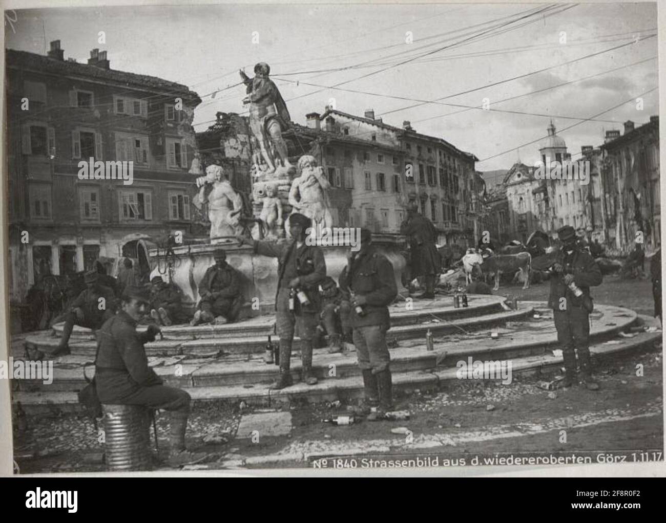 Straßenbild aus D.Wiederobert Görz 1.11.17. . Stockfoto