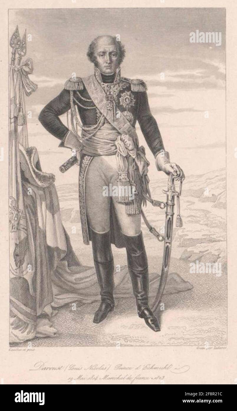 Davout, Louis Nicolas . Stockfoto
