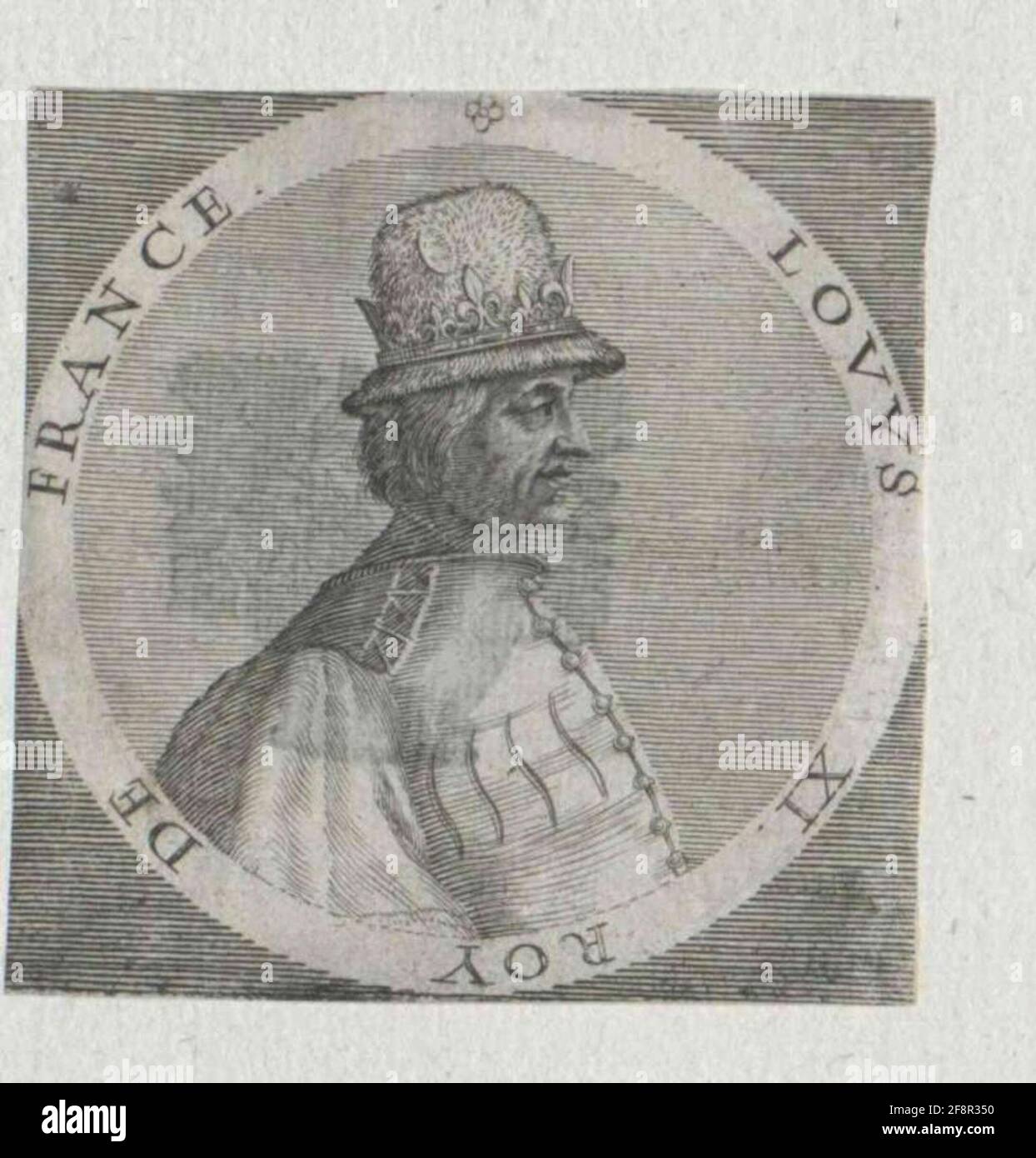 Ludwig IX., König von Frankreich, Heiliger. Stockfoto
