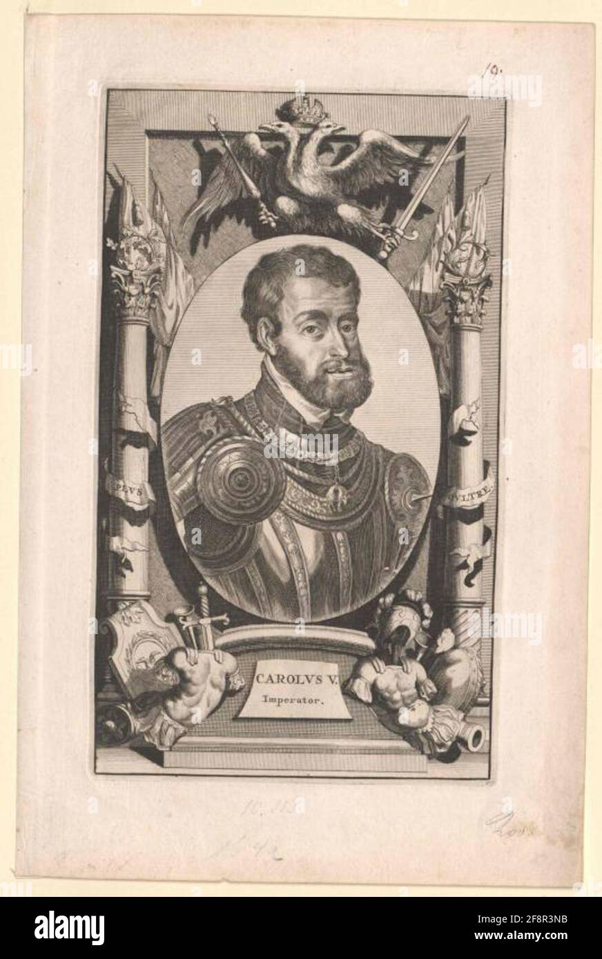 Karl V., römisch-deutscher Kaiser. Stockfoto