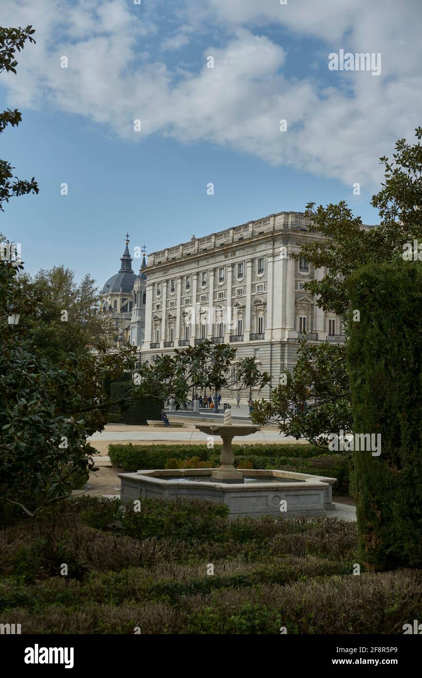 Königlichen Palast von Madrid, Spanien Stockfoto