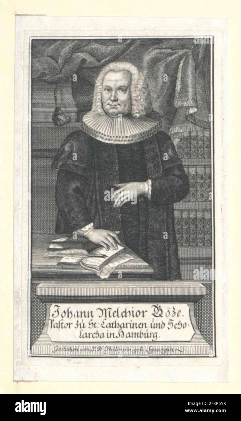 Goeze, Johann Melchior Stecher: Sysang, Johanna Dorothea Stockfoto