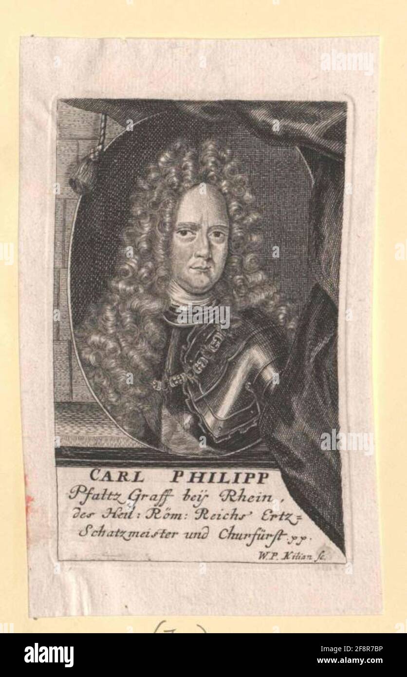 Karl Philipp, Kurfürst der Pfalz. Stockfoto