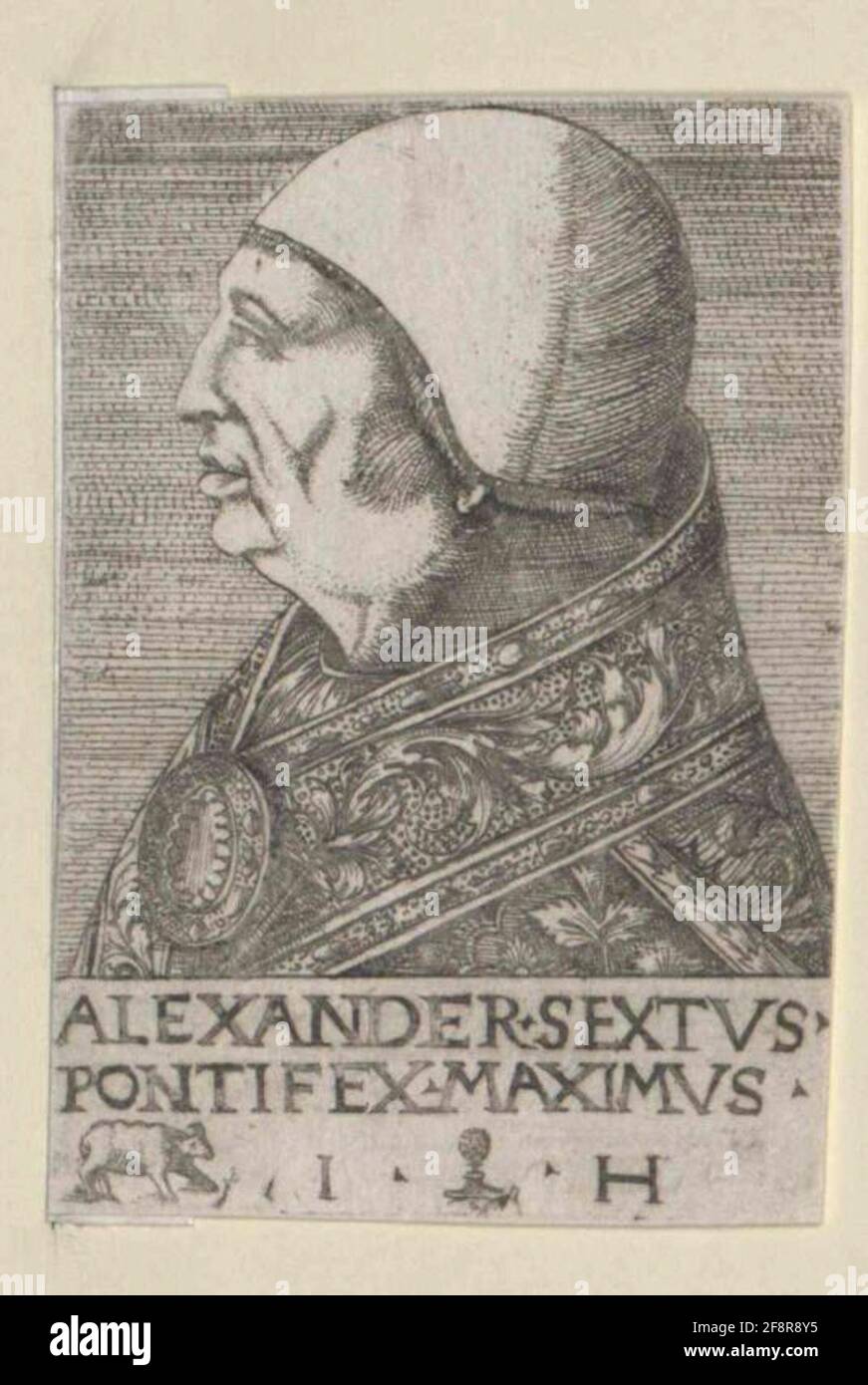 Alexander VI., Papa. Stockfoto
