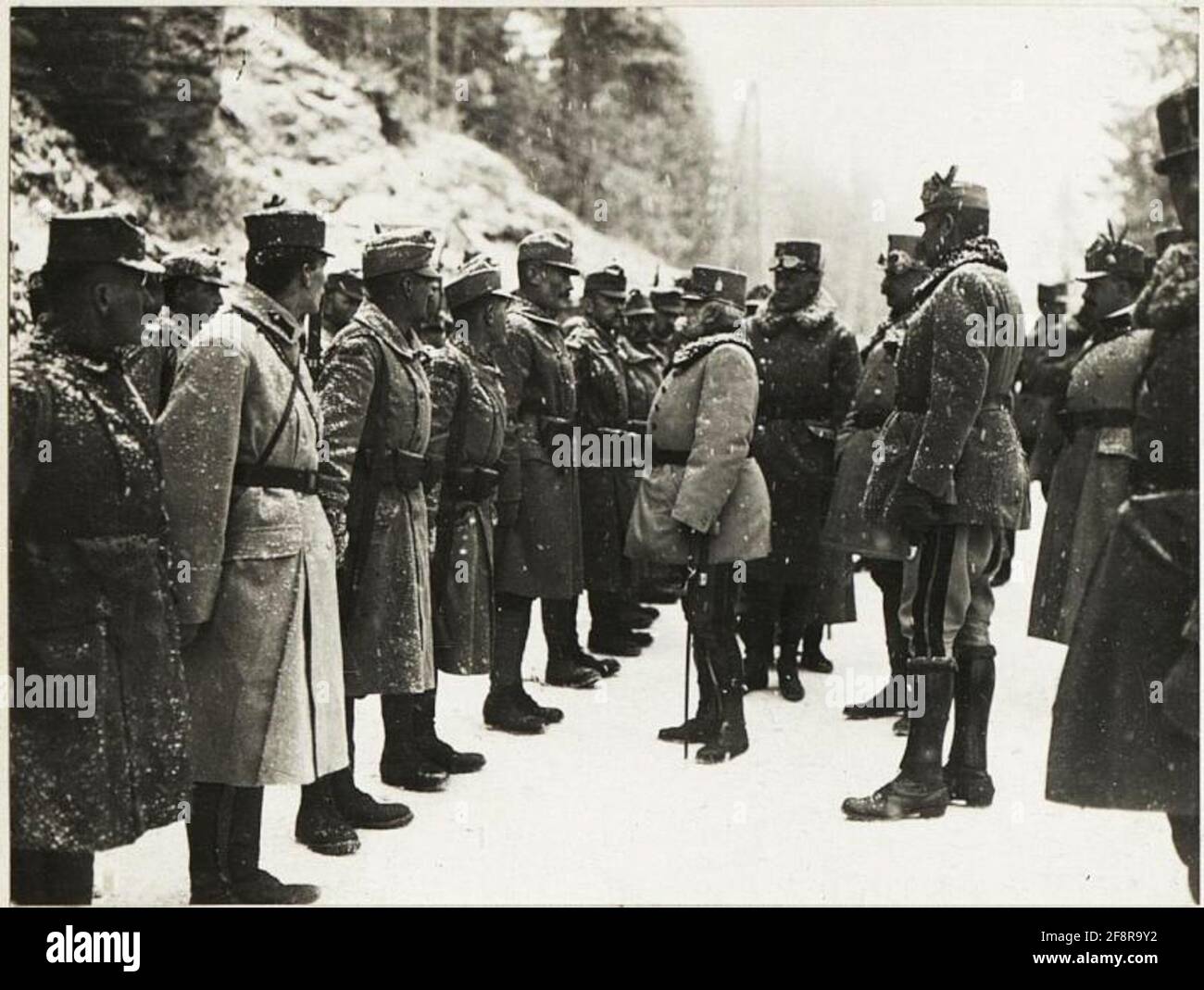 Erzherzog Friedrich bei der 11. Armee: Bei Gertele ... Stockfoto