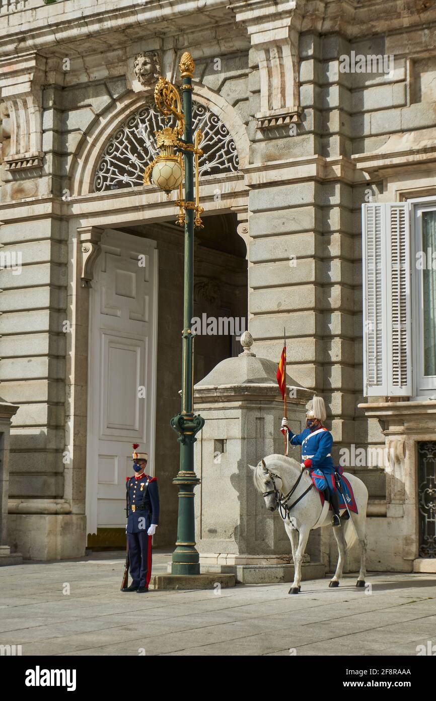 Königlichen Palast von Madrid, Spanien Stockfoto