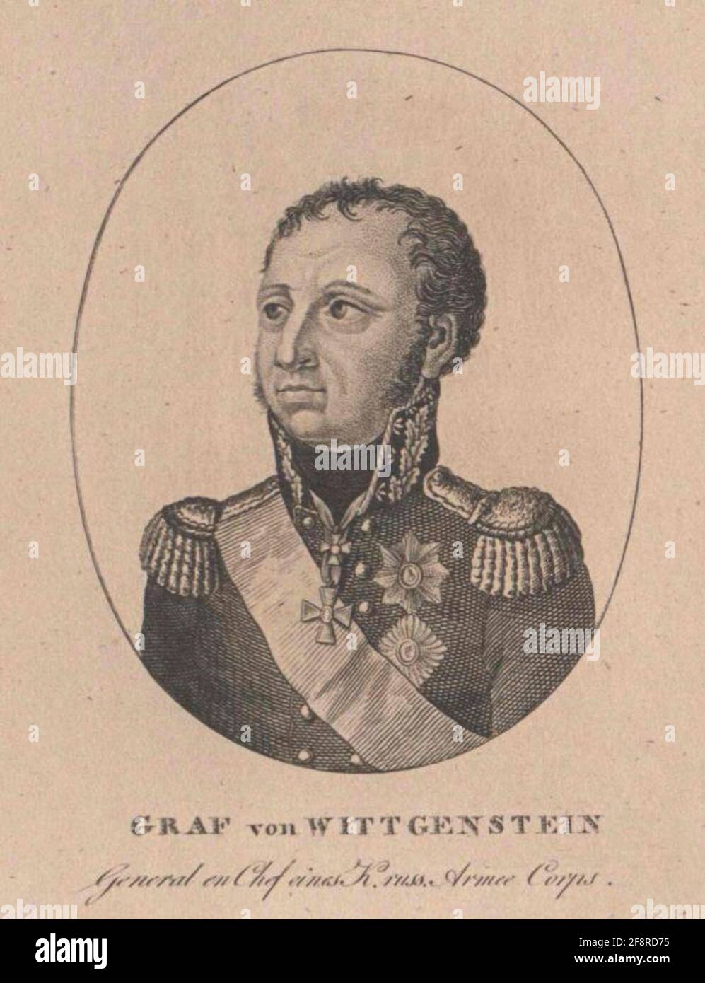 Sayn-Wittgenstein, Ludwig Adolf Peter Prinz Radiergummi: Unbekannter Künstler Datierung: 1807/1900 Verlag: Stockfoto