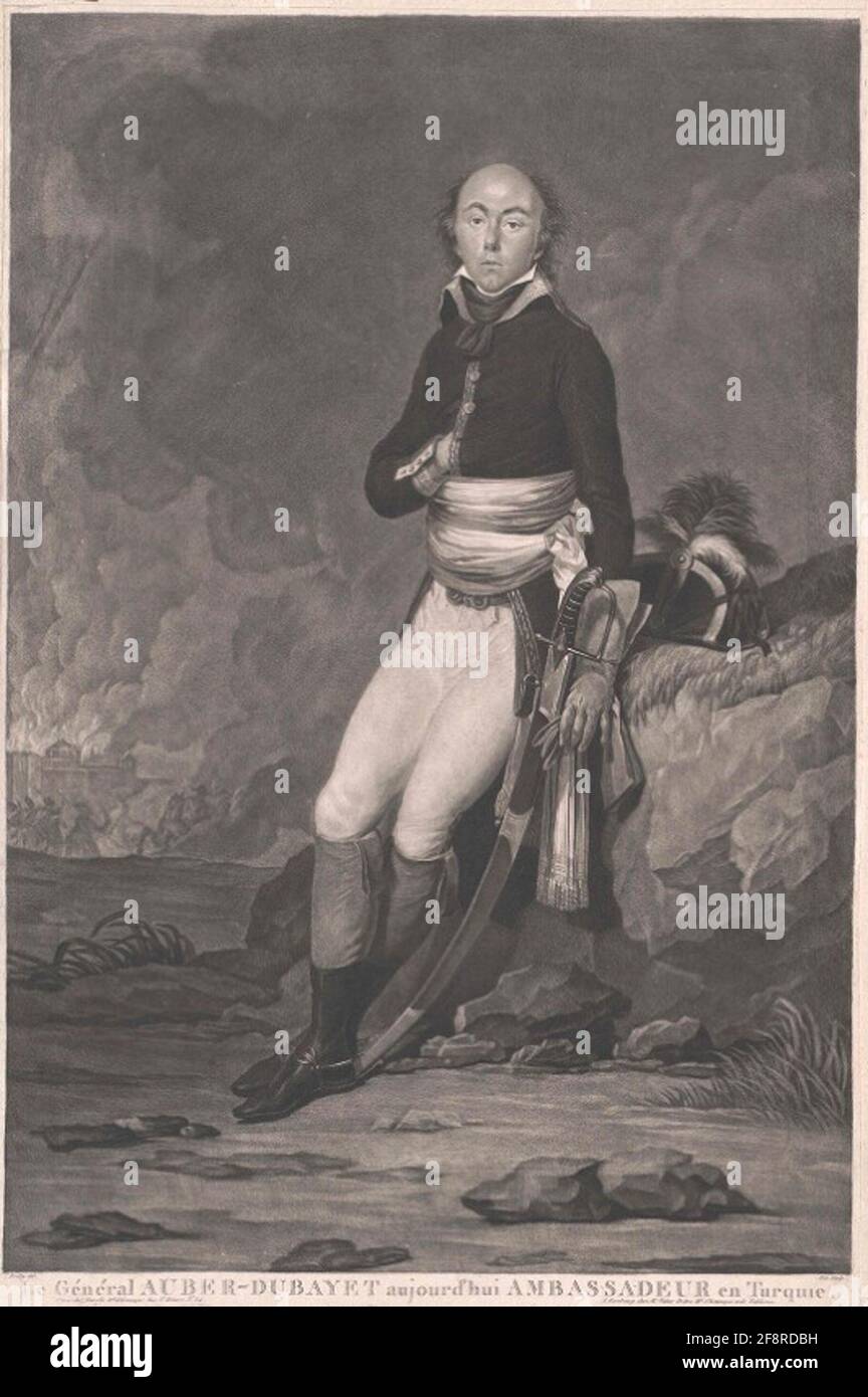 Aubert-Dubayet, Jean Baptiste Annibal Radierer: Gautier, Jean-Baptiste (1780) VERLIERER: Potrelle, Jean Louisverleger: Priest, Victordatierung: 1803 / 1820Verlagsort: Parisverlagsort: Hamburg Stockfoto