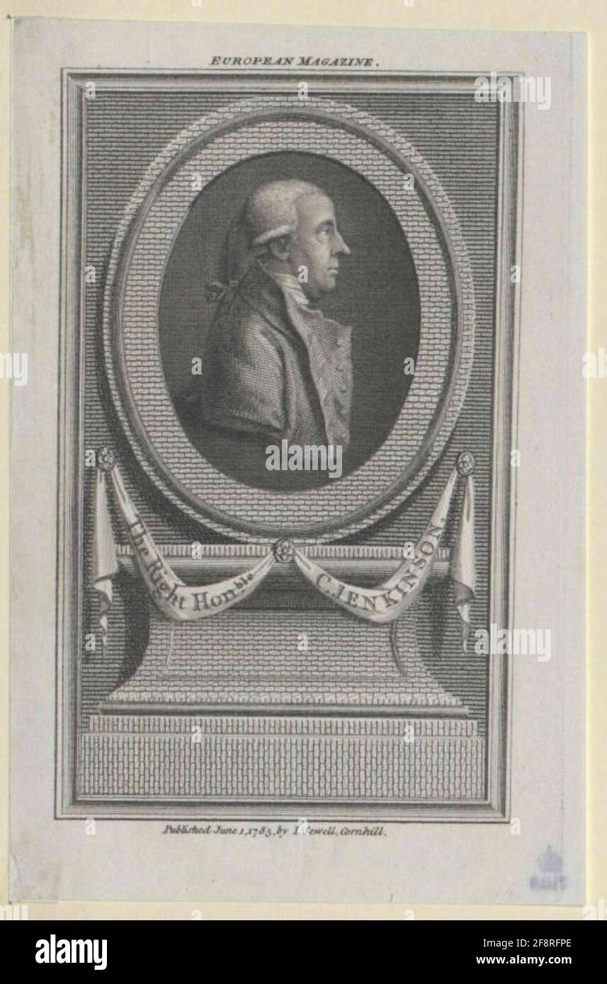 Jenkinson, Charles Baron Hawkesbury Earl of Liverpool . Stockfoto