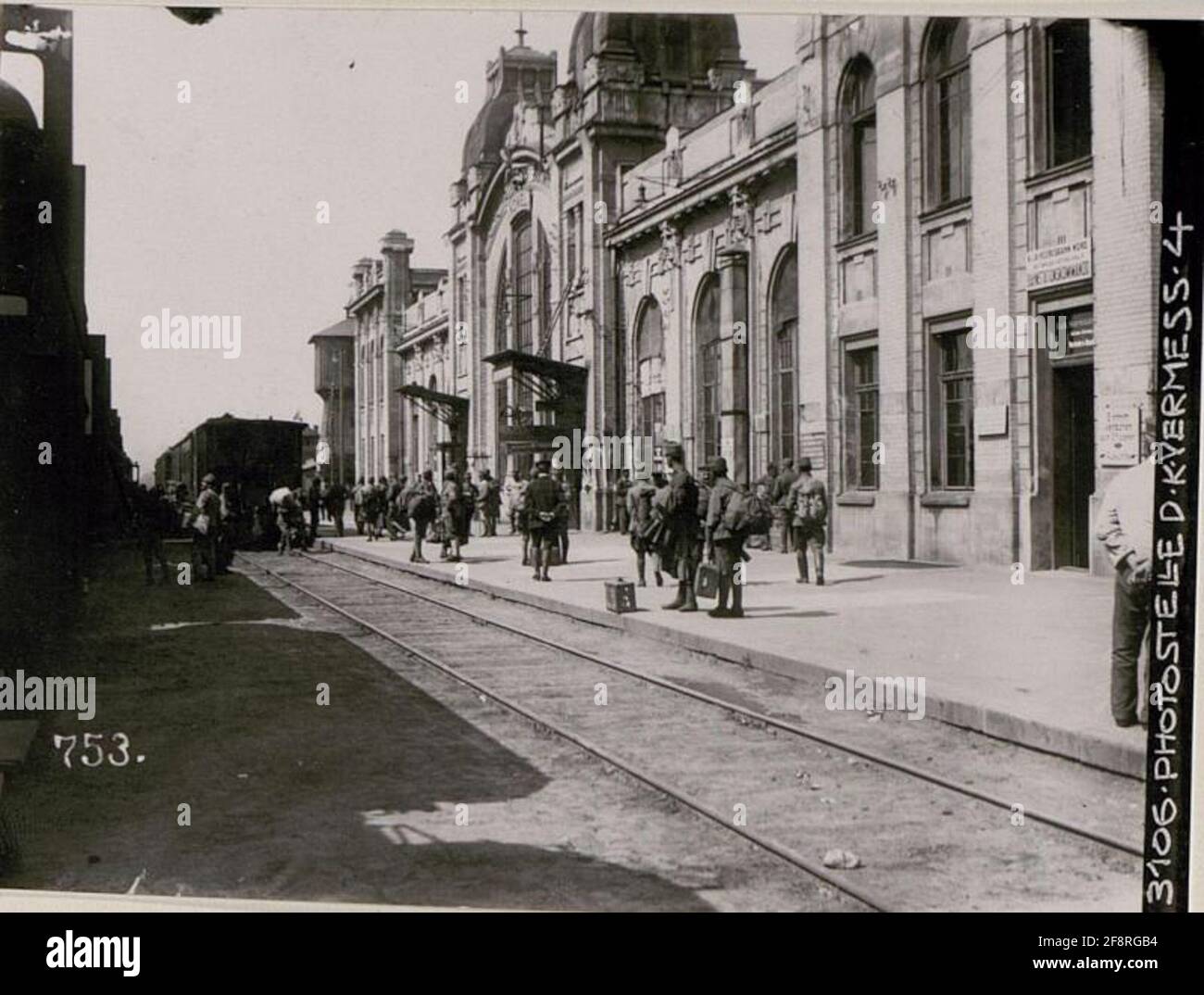 Bahnhof Kowel. Stockfoto