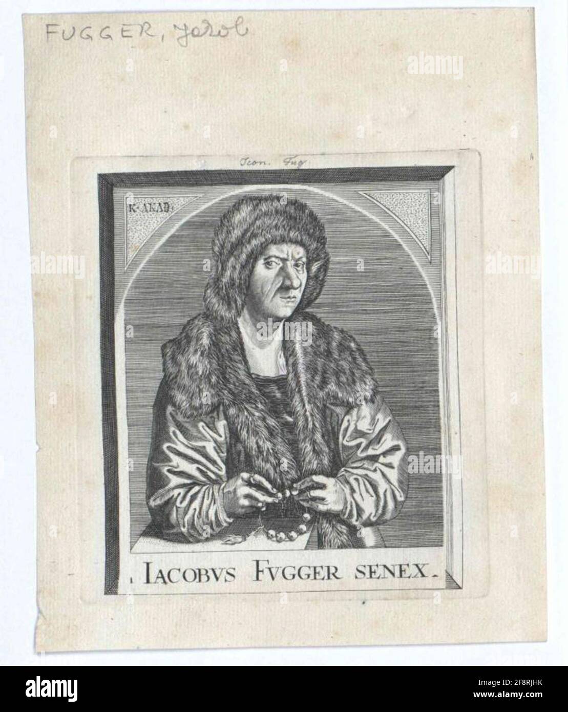 Fungger, Jacob. Stockfoto