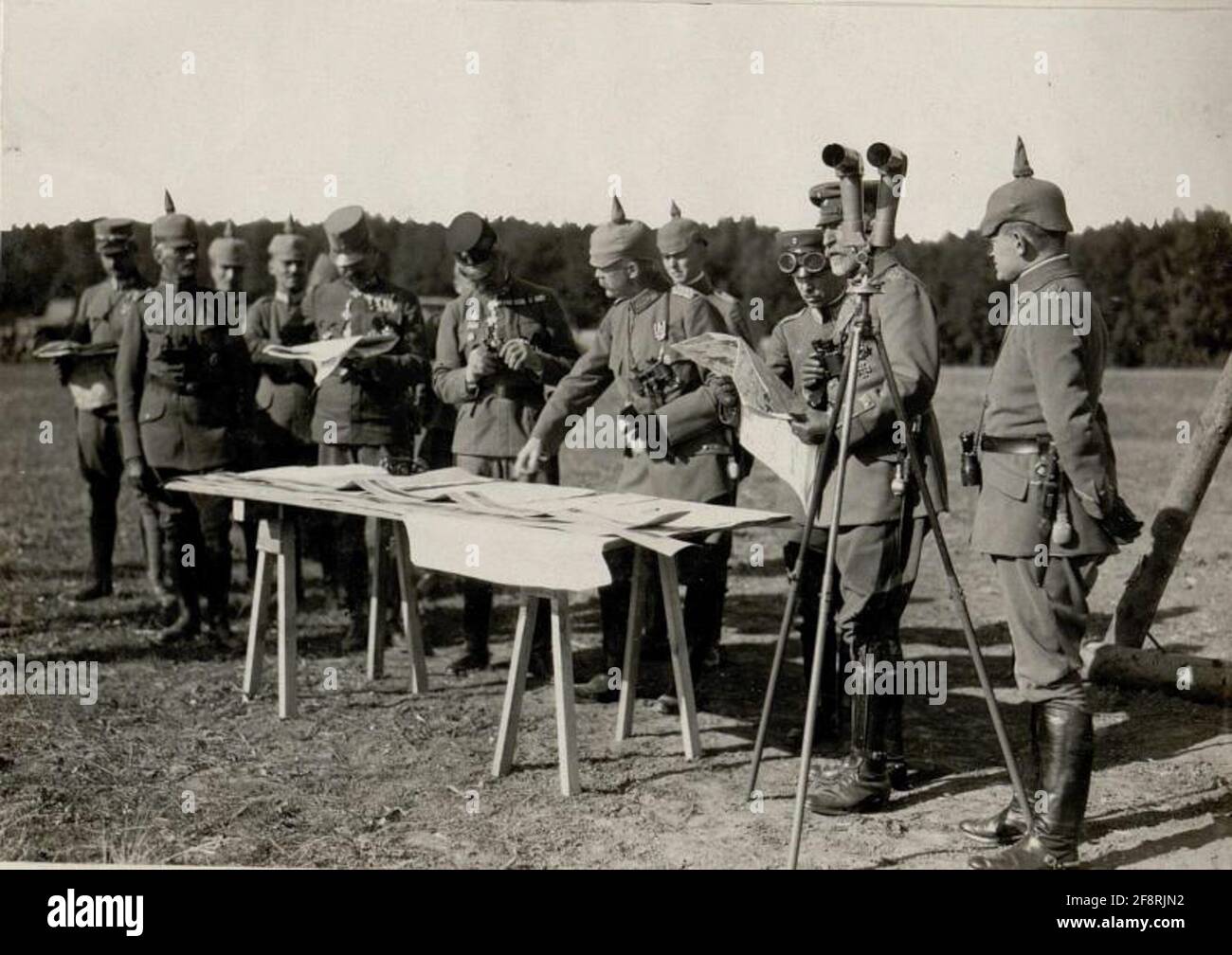 Inspektion der Deutschen Infanteriedivision 223 durch das Hauptquartier Böhm-Ermoli. . Stockfoto