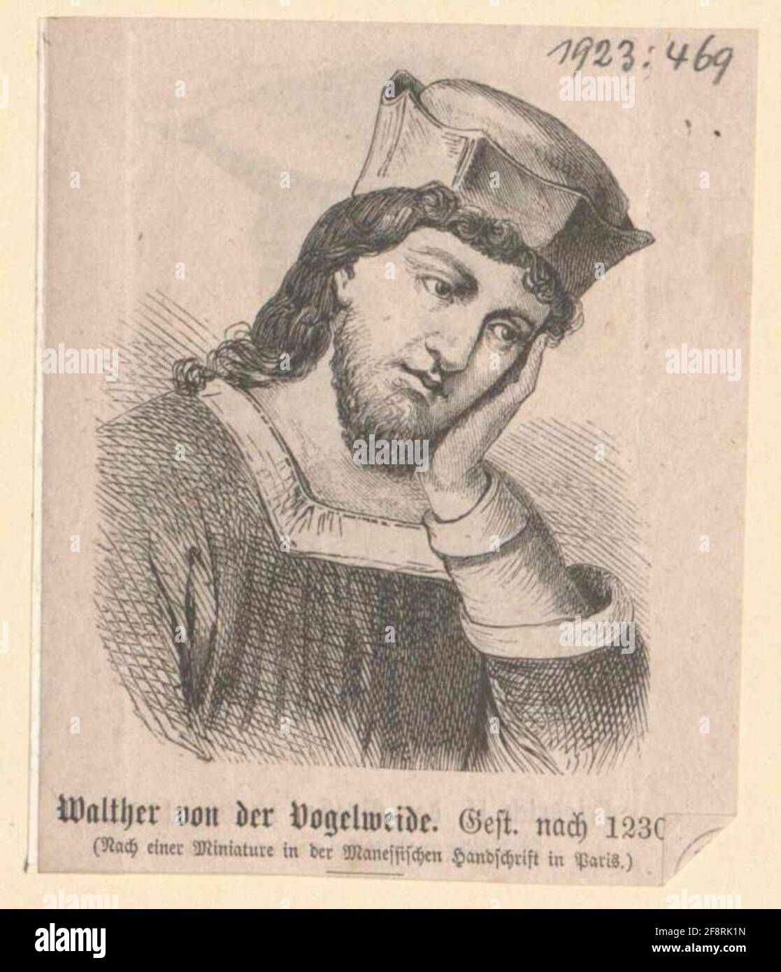 Walther vom Vogelgewicht. Stockfoto