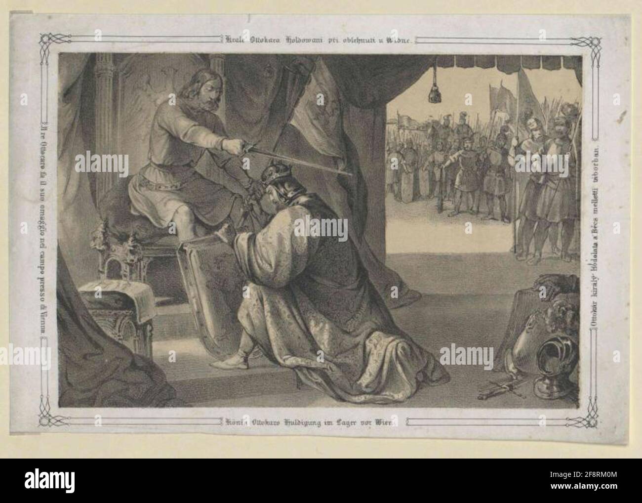 Ottokar II Przemysl, König von Böhmen. Stockfoto