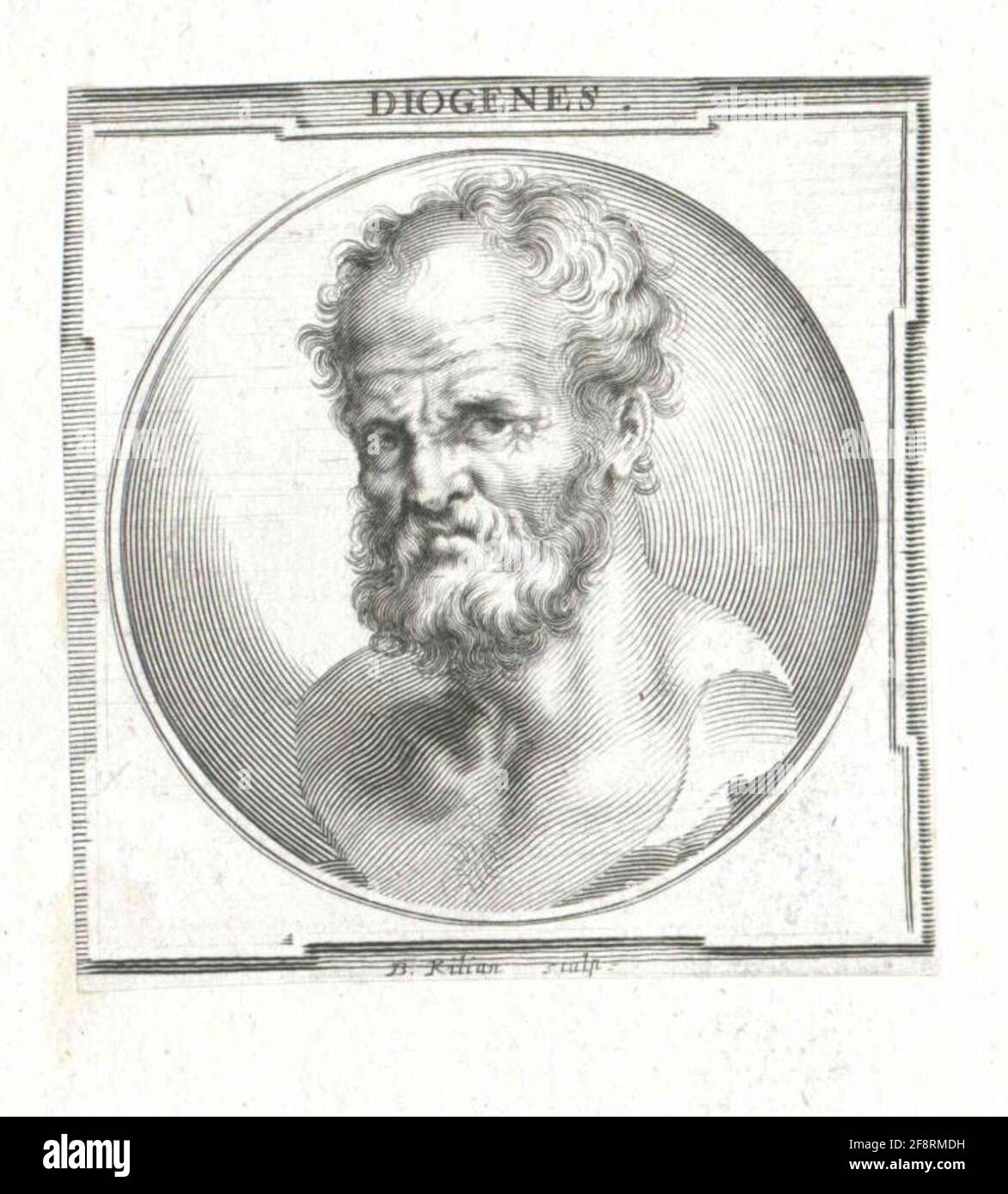 Diogenes of Sinope Stecher: Kilian, Bartholomew (2) Dating: 1650/1696 Stockfoto