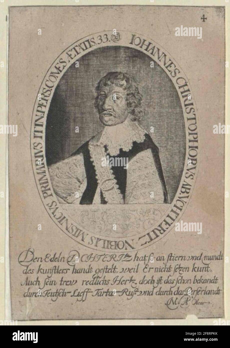 Uechtritz, Johann Christopher von. Stockfoto