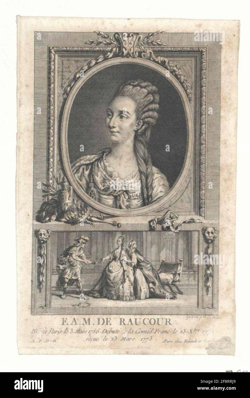 Raucourt, Francoise Marie Antoinette Josèphe Stecher: The Beau, Pierre Adrienverlag: Esnauts und Rapillyverlagsort: Paris Stockfoto