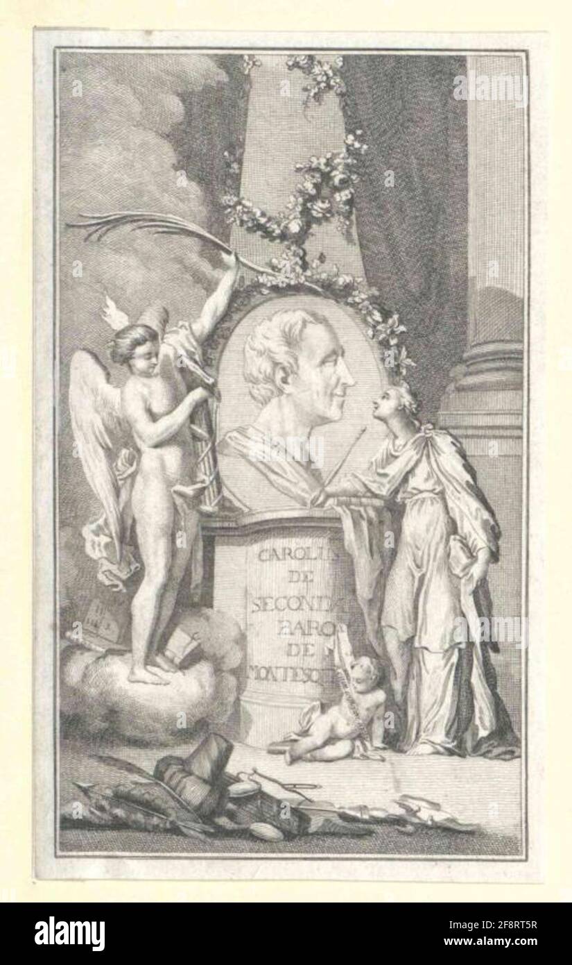 Montesquieu, Charles Baron der gezüchteten und. Stockfoto