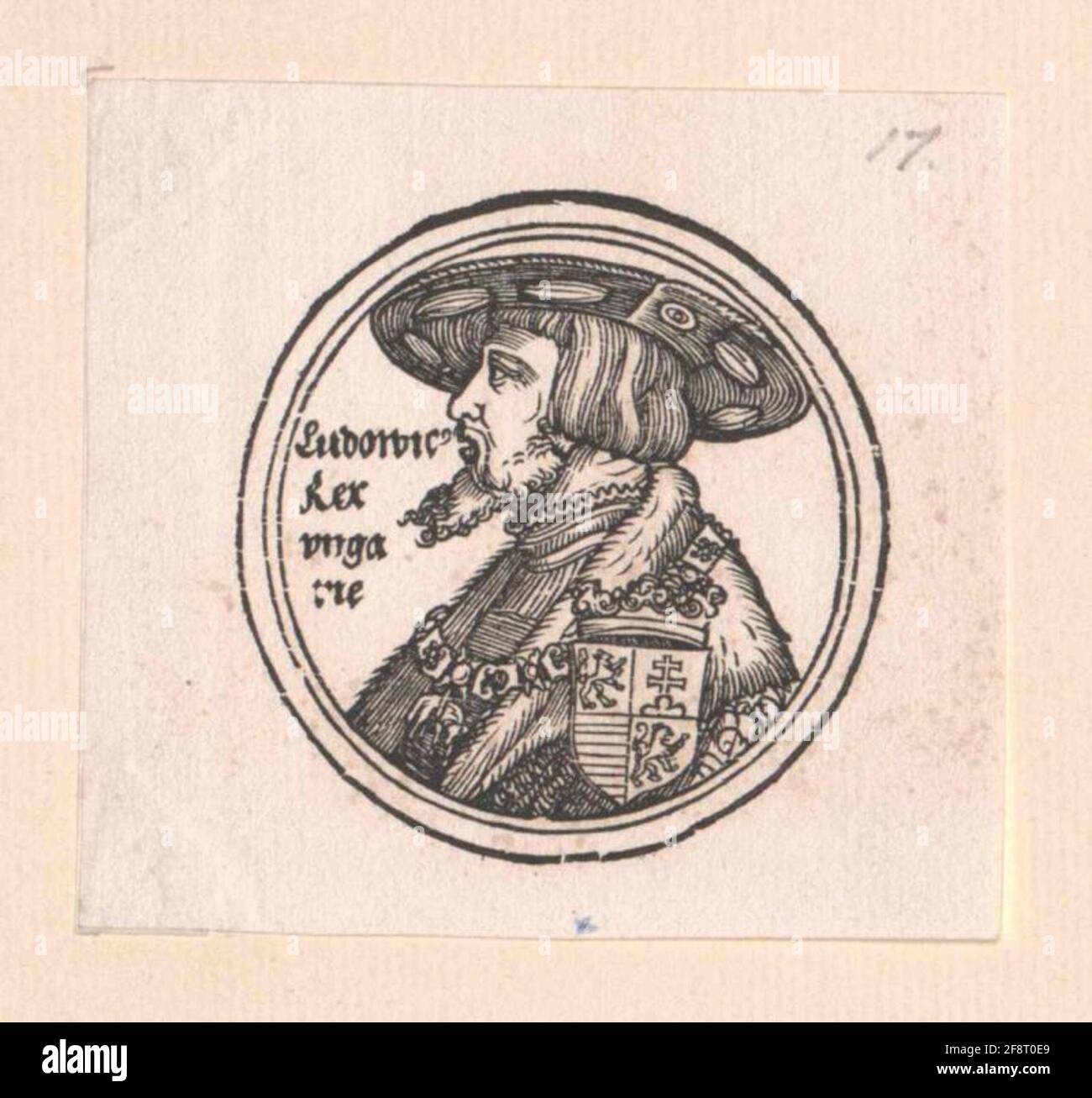 Ludwig II., König von Ungarn. Stockfoto