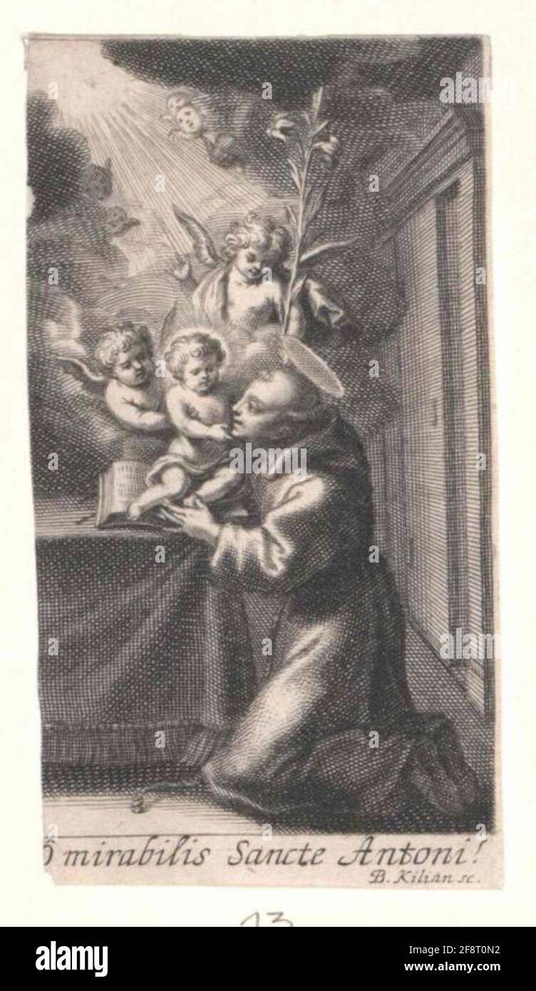 Anton von Padua, heiliger. Stockfoto