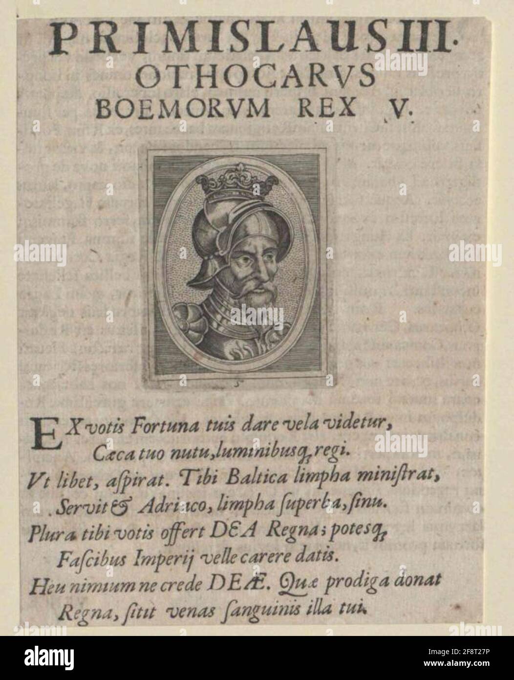 Ottokar II Przemysl, König von Böhmen. Stockfoto