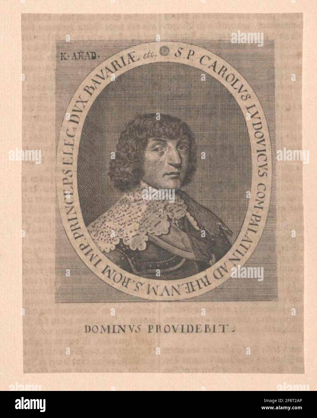 Karl I. Ludwig, Kurfürst der Pfalz. Stockfoto