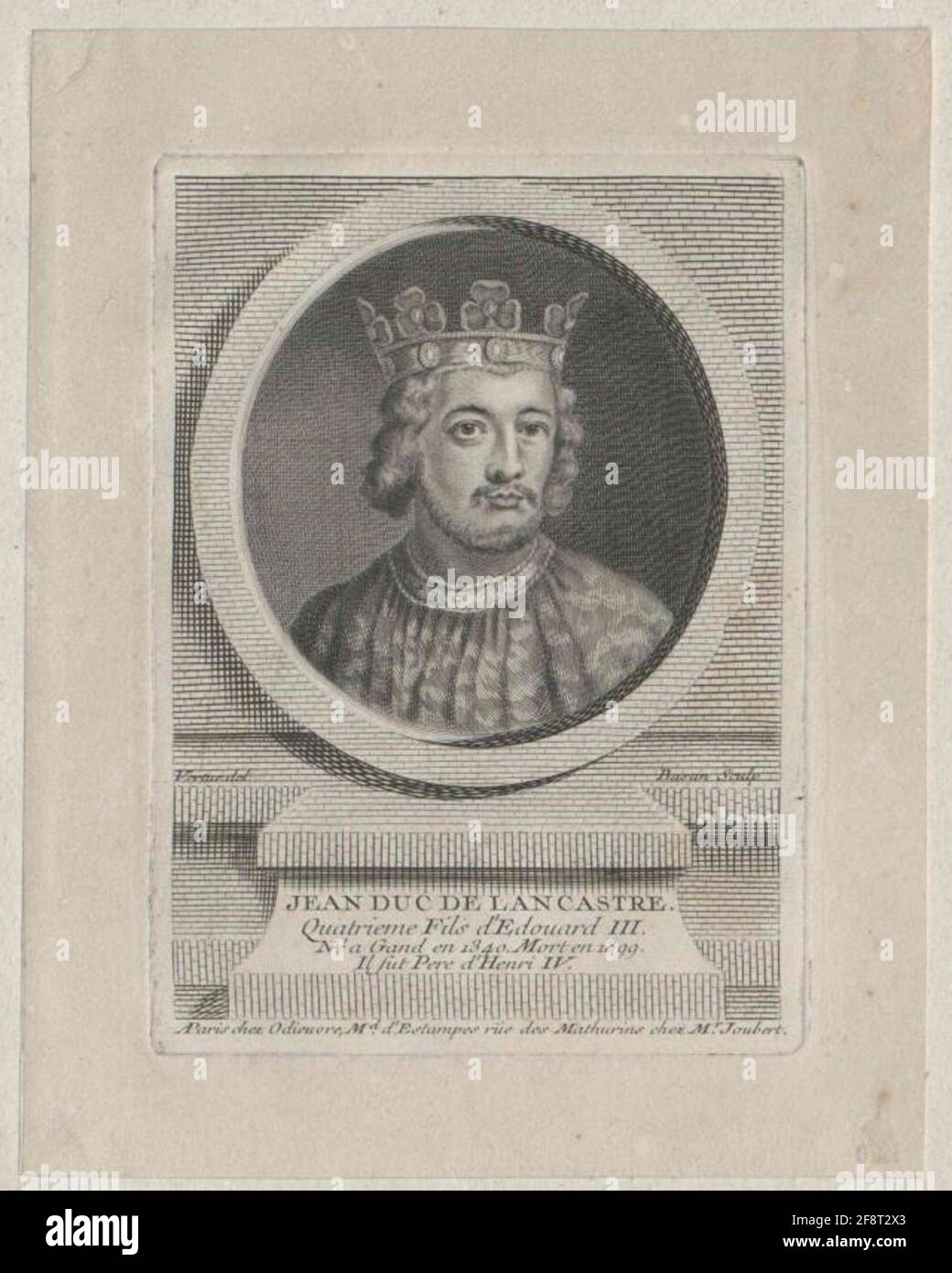 Johann, Herzog von Lancaster. Stockfoto