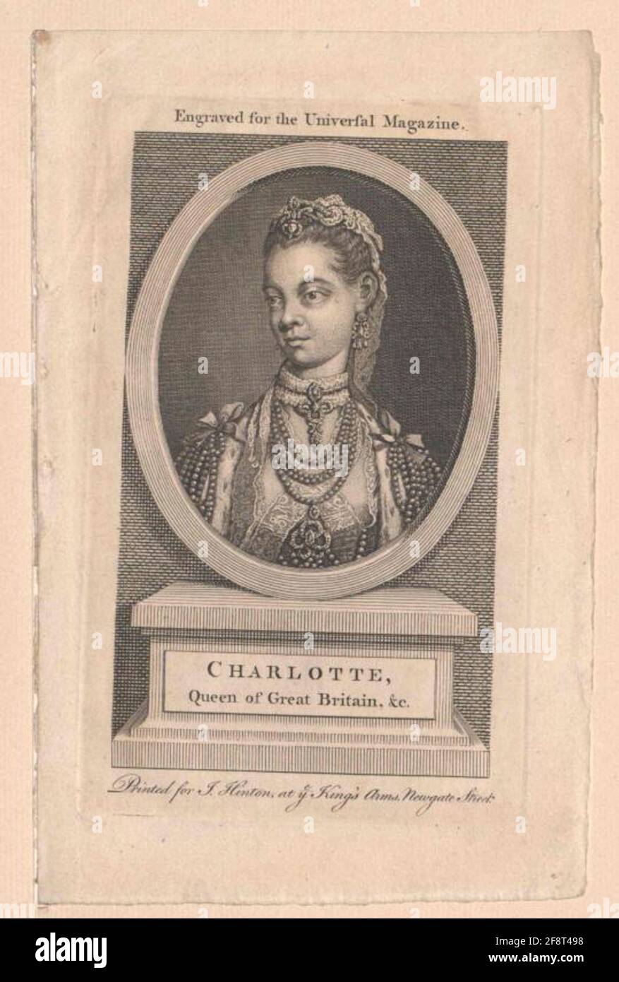 Sophie Charlotte, Prinzessin von Mecklenburg-Strelitz. Stockfoto