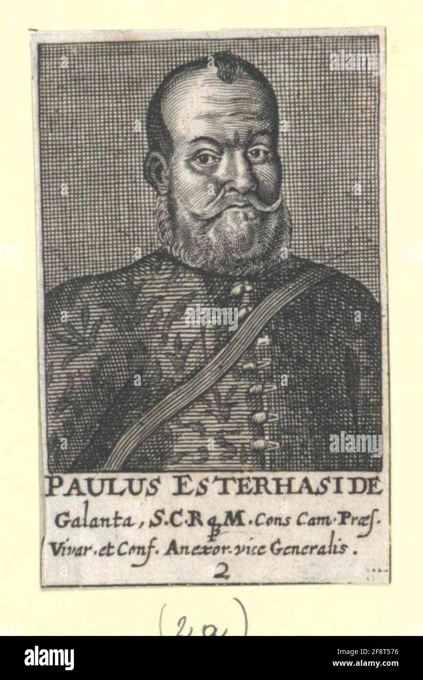 Esterházy, Baron Zu Galántha, Paul. Stockfoto