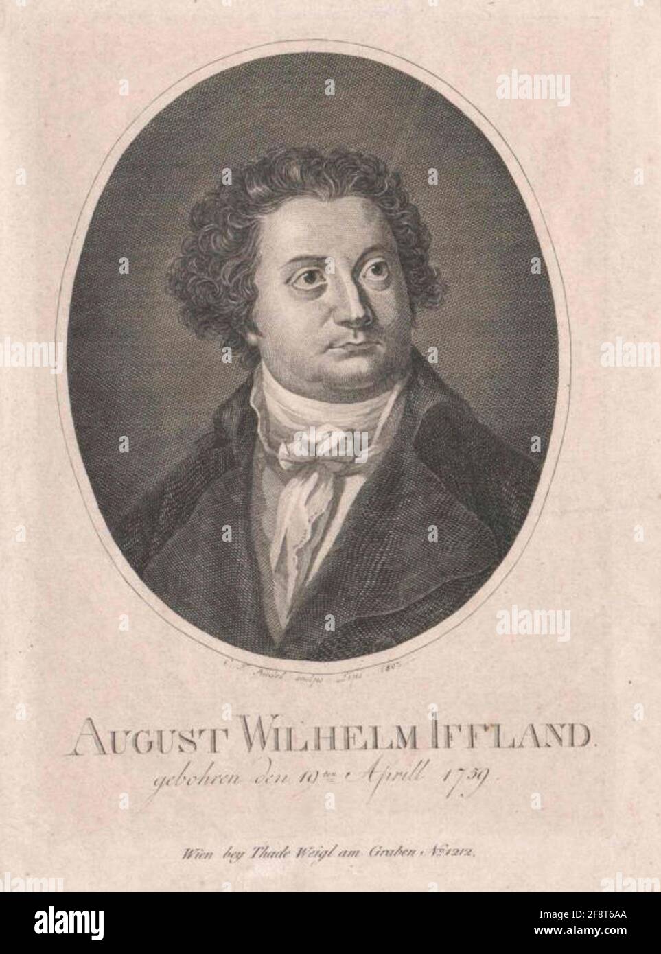 Iffland, August Wilhelm . Stockfoto