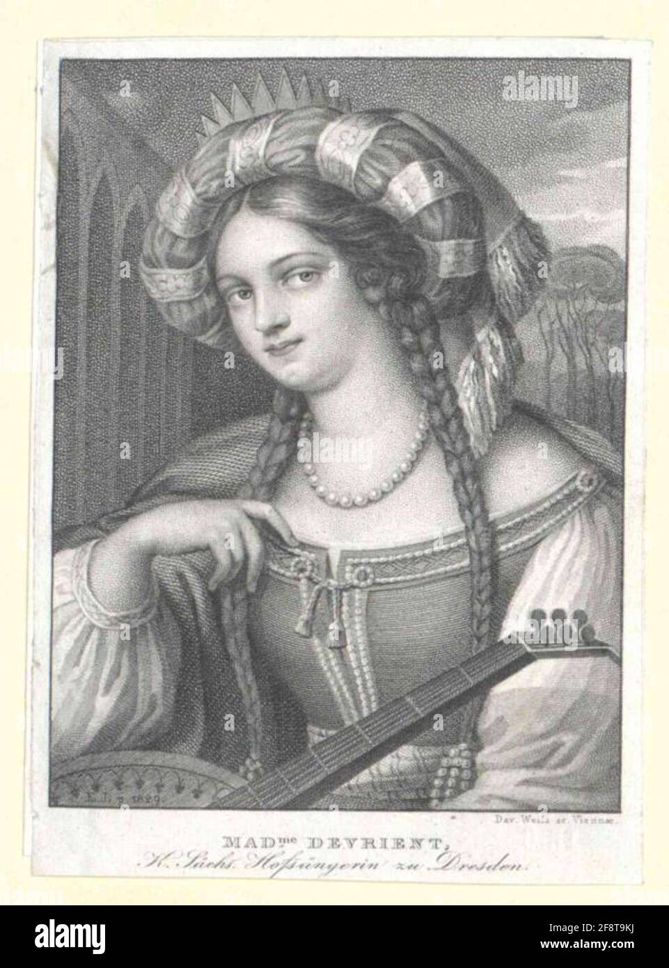 Schröder-Devrient, Wilhelmine. Stockfoto