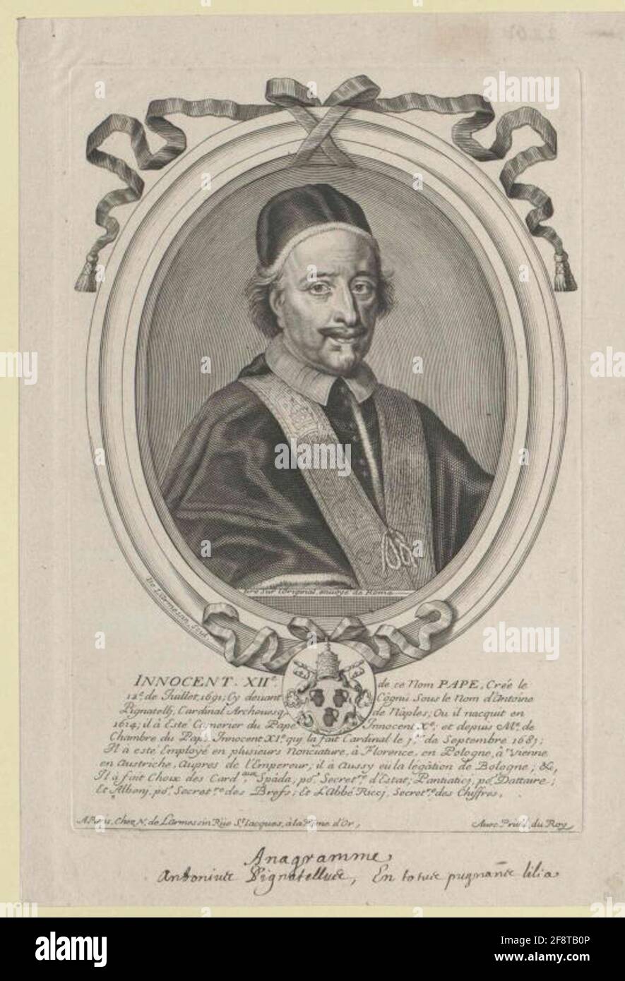 Innozenz XII., Papst. Stockfoto