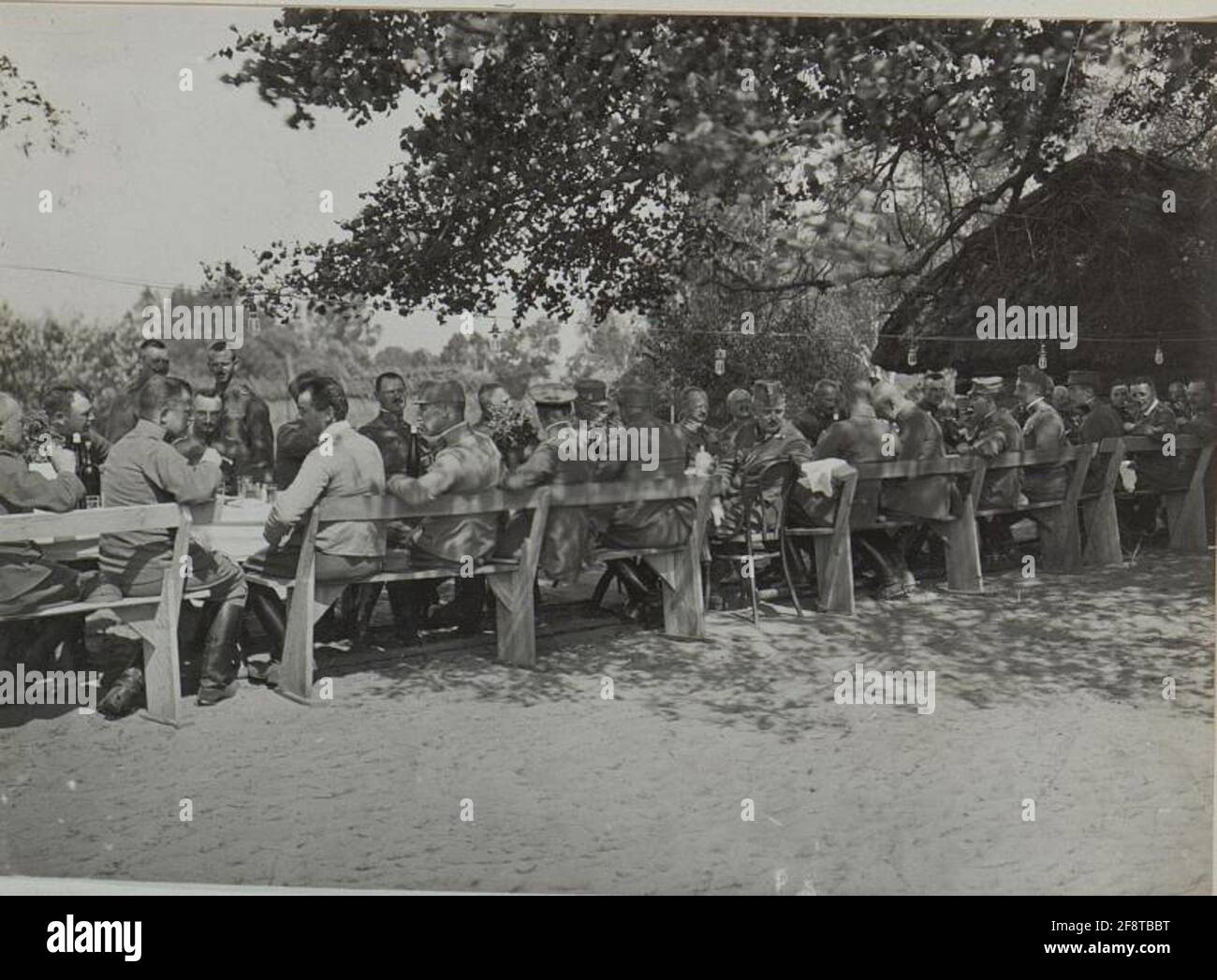 Kaiserfeier am 18.8.1916 bei der 25. Infanteriedivision. Stockfoto