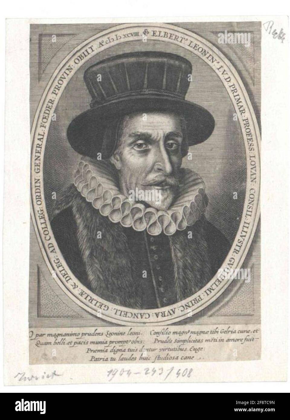 Leoninus, Elbertus . Stockfoto