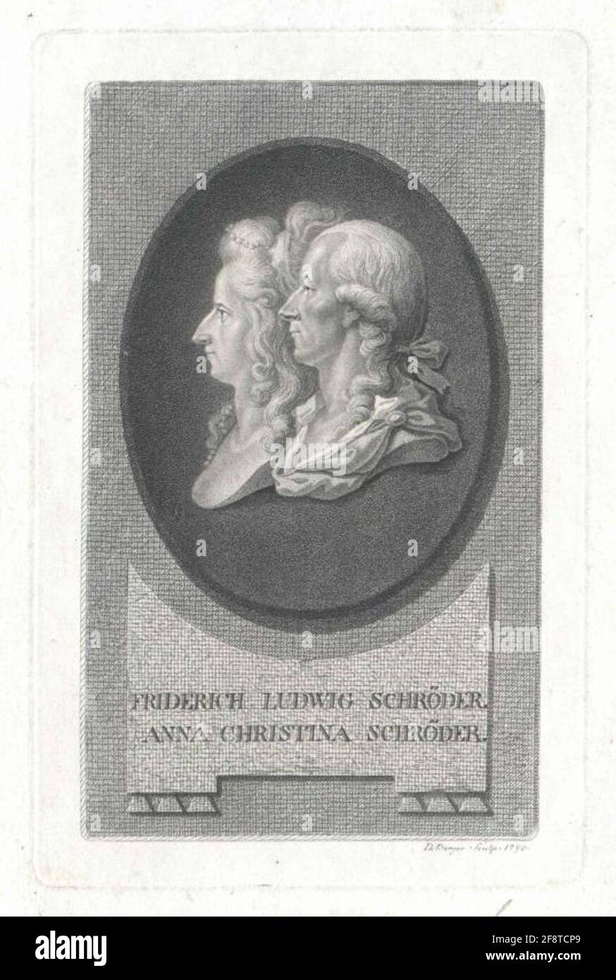 Schröder, Friedrich Ludwig Stecher: Berger, Daniel (1744) Stockfoto