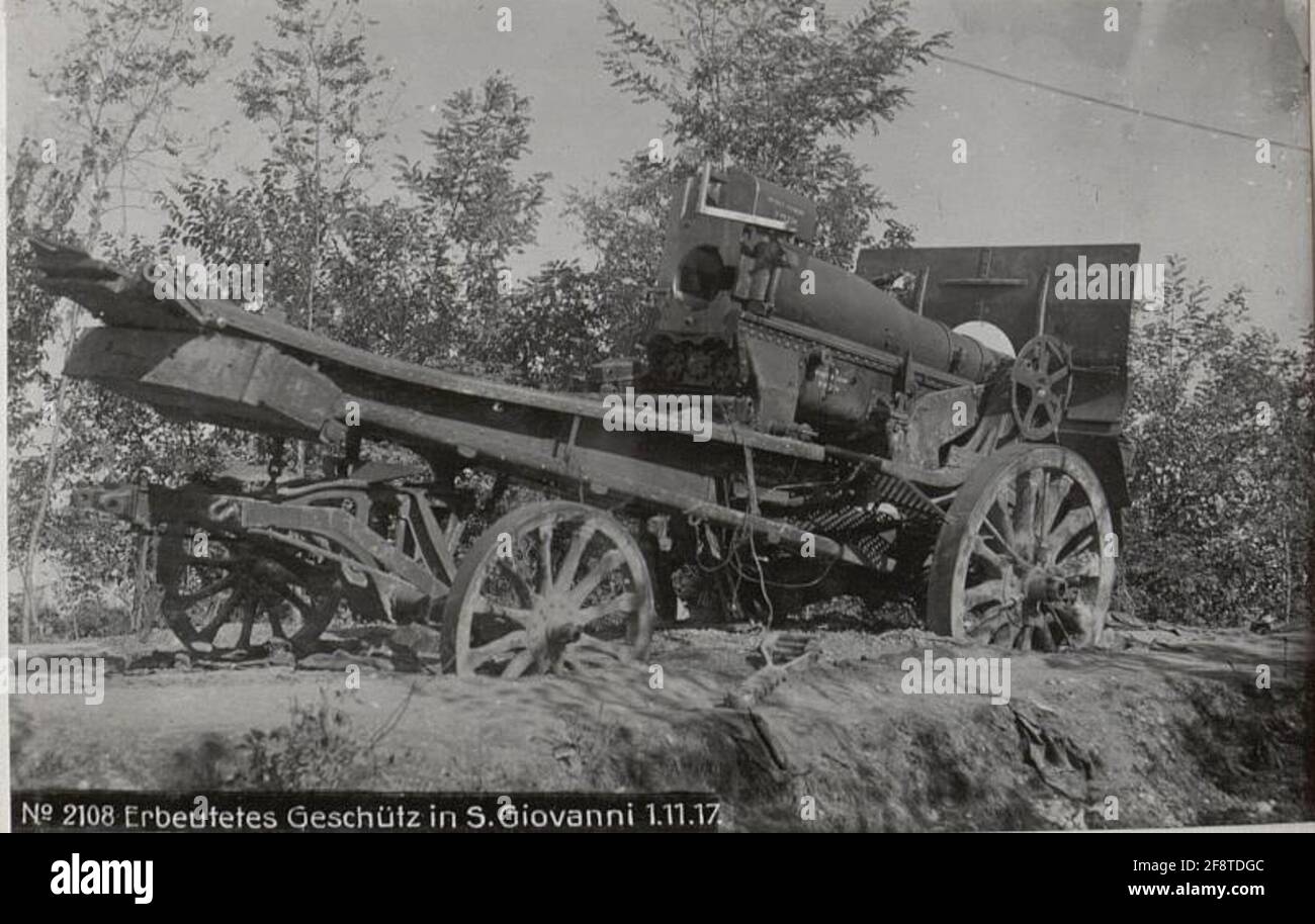 Zertifizierte Pistole in S.Giovanni 1.11.17. . Stockfoto