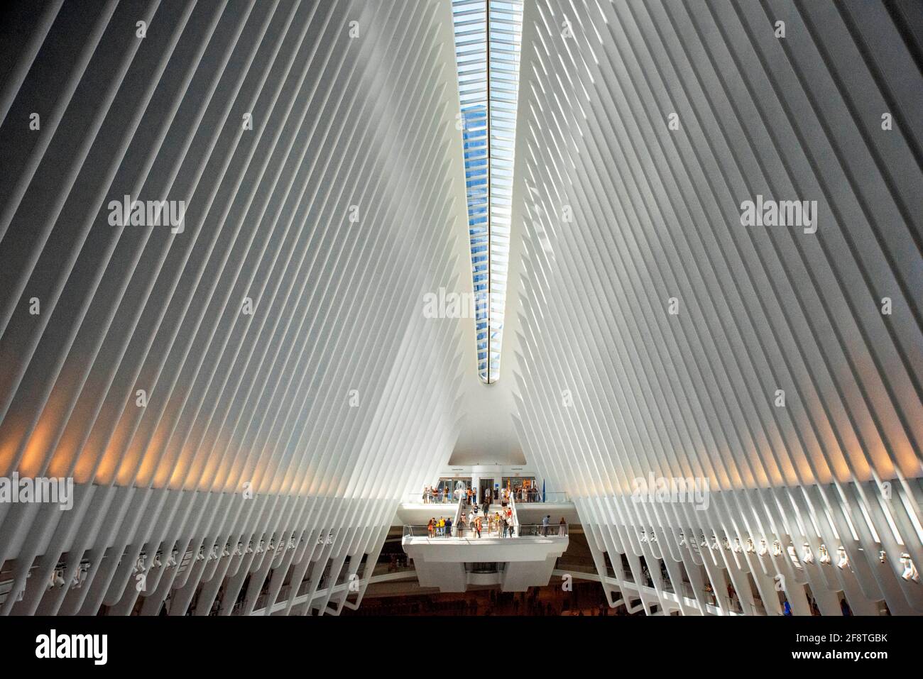 The Oculus by Santiago Calatrava, Verkehrsknotenpunkt New York City am World Trade Center, Ground Zero. Manhattan, New York, USA Stockfoto