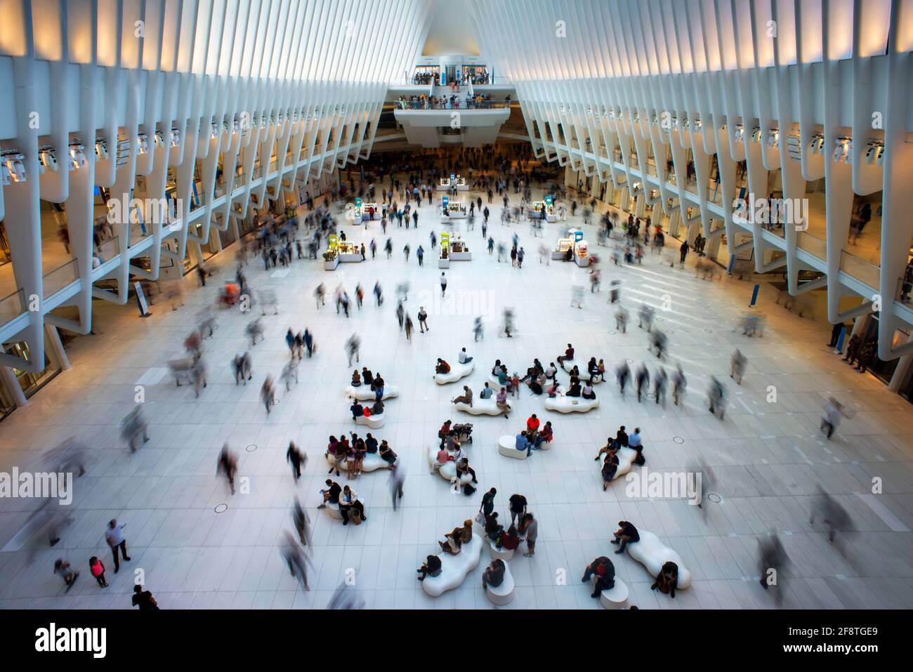 The Oculus by Santiago Calatrava, Verkehrsknotenpunkt New York City am World Trade Center, Ground Zero. Manhattan, New York, USA Stockfoto