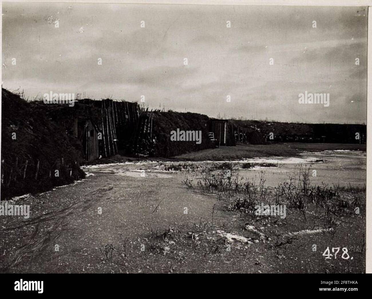 Position im Schützenregiment 14. Stockfoto