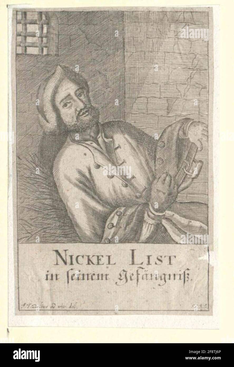 List, Nickel Herausgeber: Hoffmann, Hieronymus Friedrichtunter: Delius, F. T.stecher: Boecklin, Johann Christopherlagsort: Celle Stockfoto