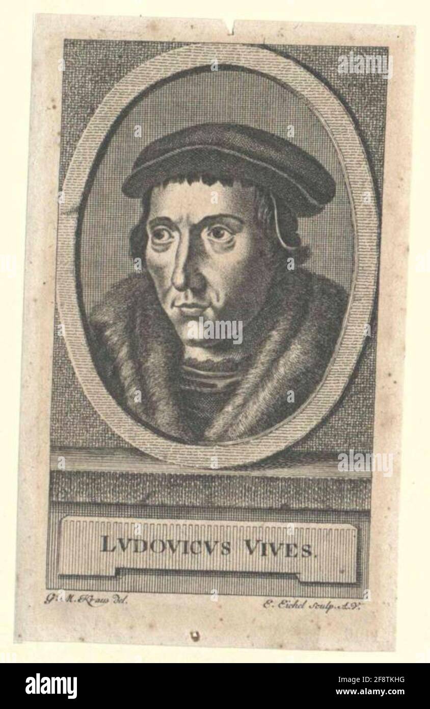 Vives, Juan Luis Zeichner: Kraus, Georg Melchiorestecher: Eichel, Emanuel (1717) Stockfoto