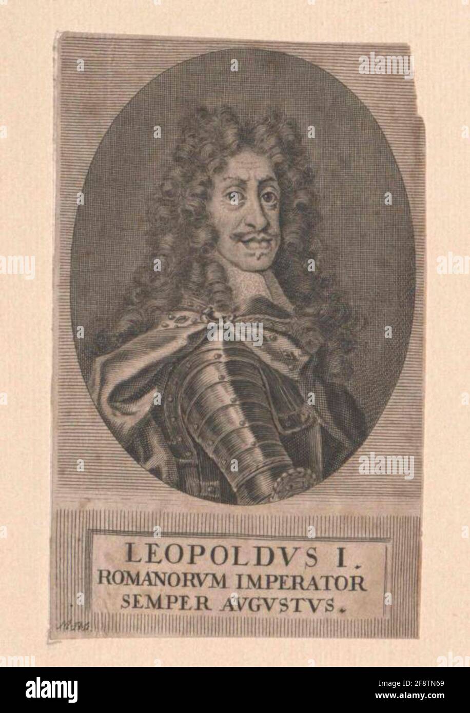 Leopold I., römisch-deutscher Kaiser Stecher: Bernigeroth, Martin Stockfoto