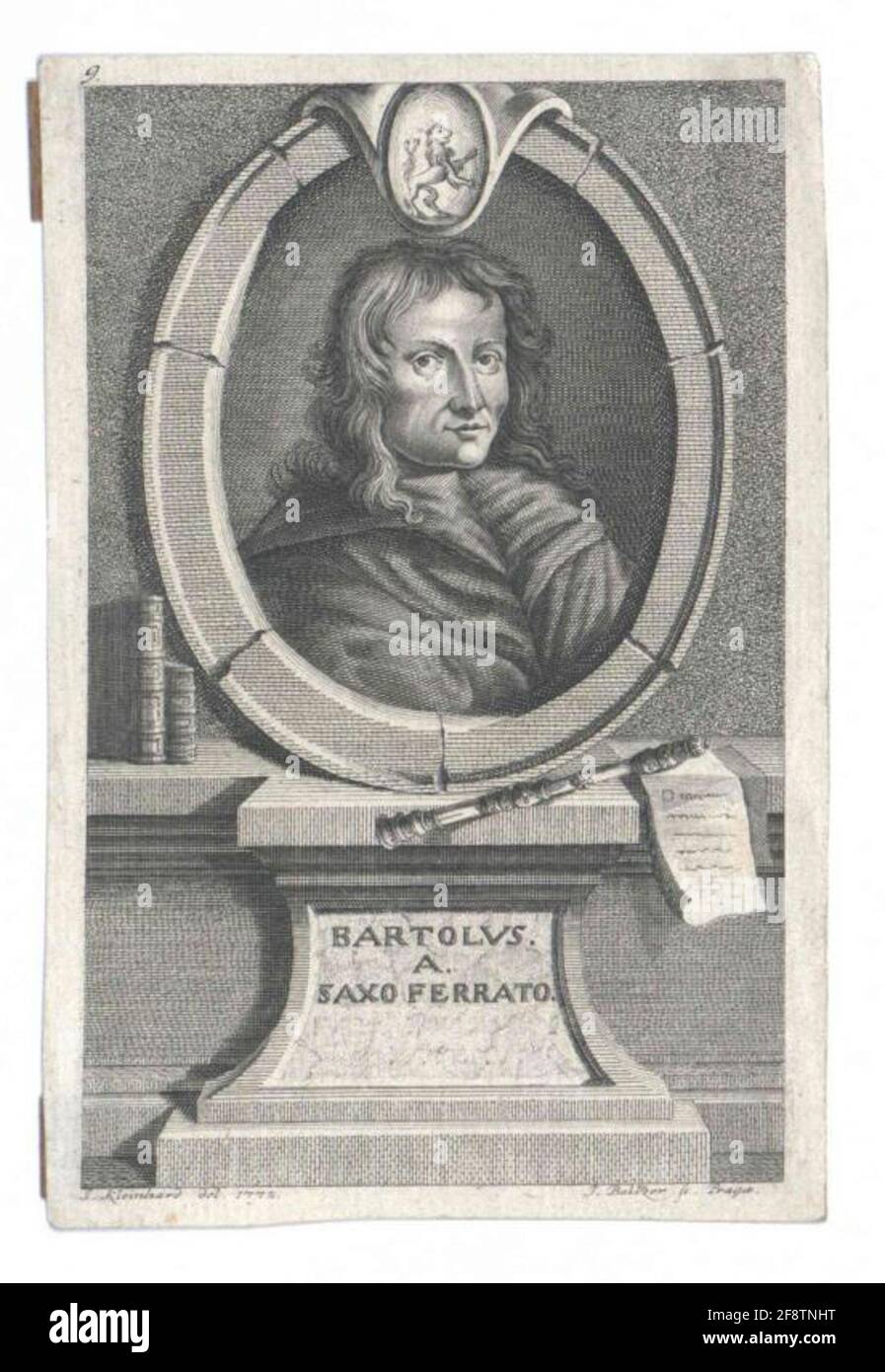 Sassoferrato, Bartolo da Zeichner: Kleinhard, Johannstecher: Balzer, Johann Georg Stockfoto Sassoferrato, Bartolo da Zeichner: Kleinhard, Johannstecher: Balzer, Johann Georg Stockfoto