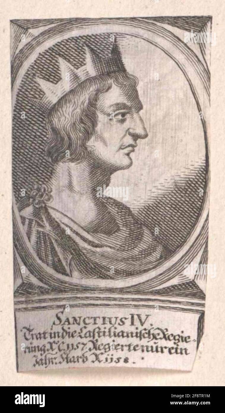 Sancho IV., König von Kastilien und León. Stockfoto